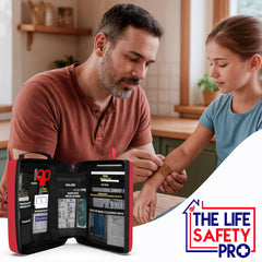 TSA-approved design of The Life Safety Pro kids first aid kit for travel.
