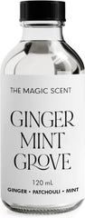 The Magic Scent Ginger Mint Grove bottle pour demonstrates premium diffuser oil for any room