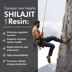 The MONK Shilajit resin energy boost shot suggests daily vitality