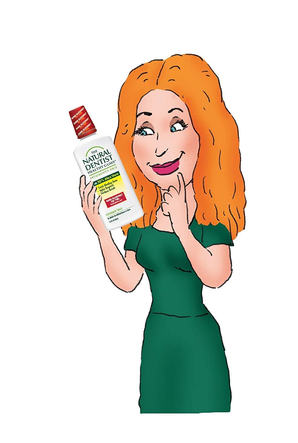 The Natural Dentist Aloe Vera ingredients close-up highlights soothing, gentle gum care.