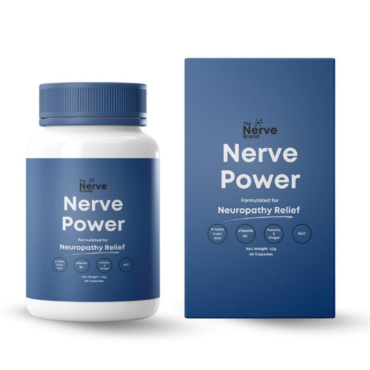 The Nerve Brand Nerve Power bottle for daily nerve support.