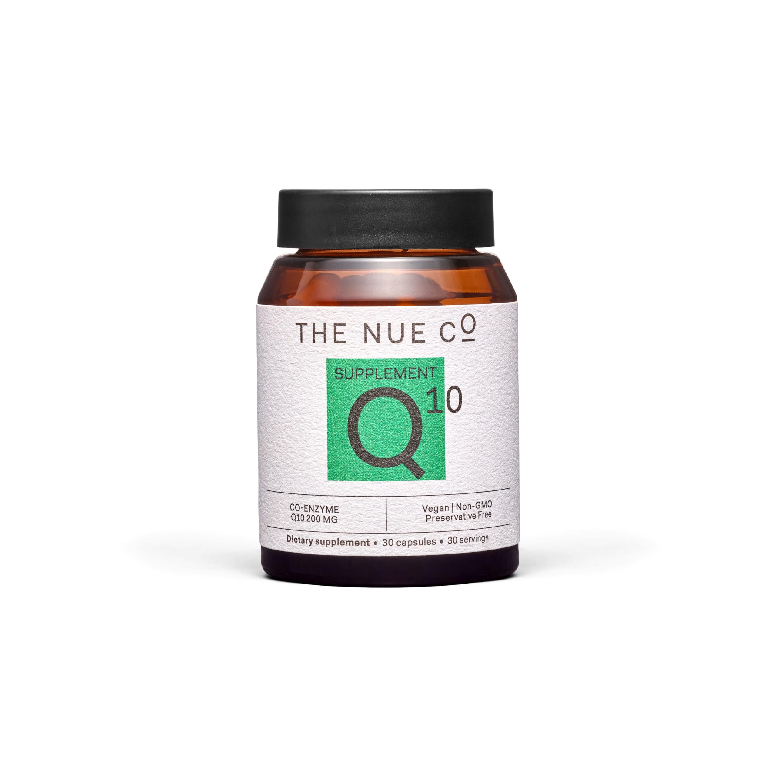 The Nue Co COQ10 bottle for daily energy support and antioxidant protection