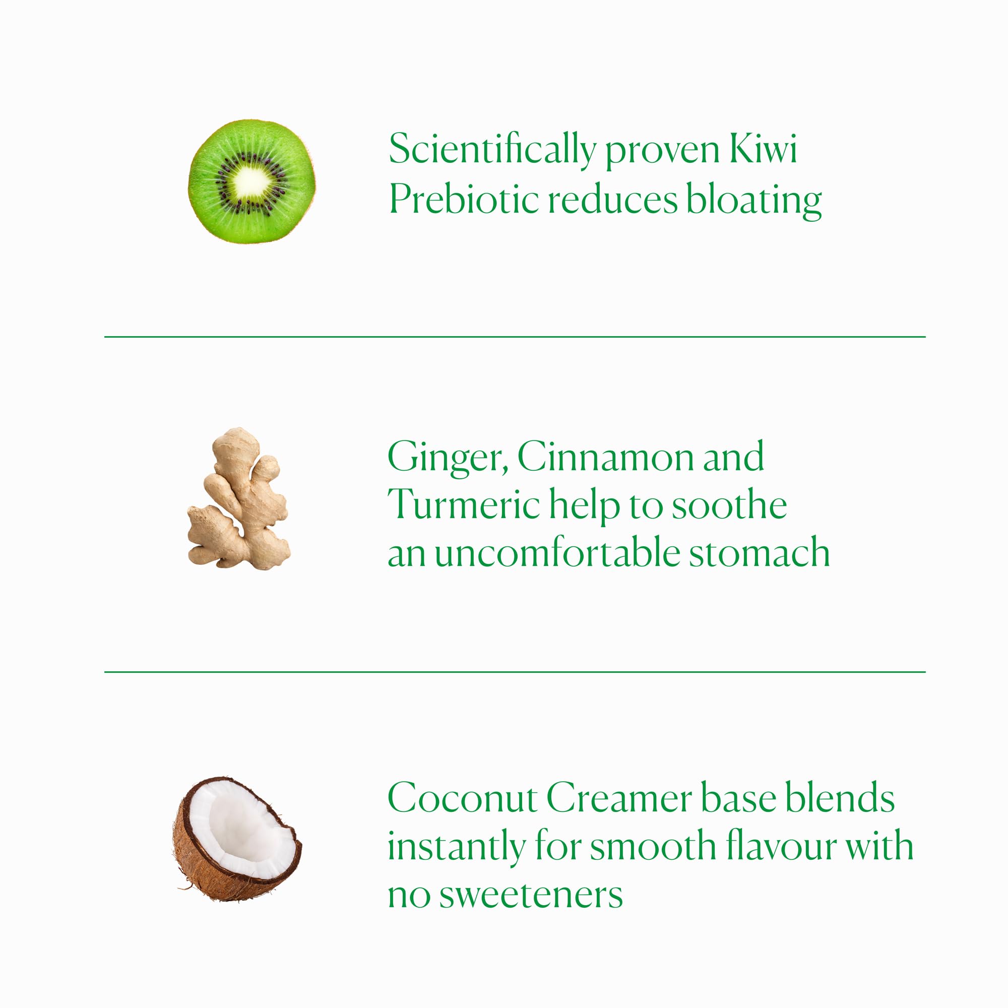 A smoothie with The Nue Co Debloat for creamy texture and smoother digestion.