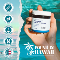 Packaging display of The Ocean Healed My Eczema product