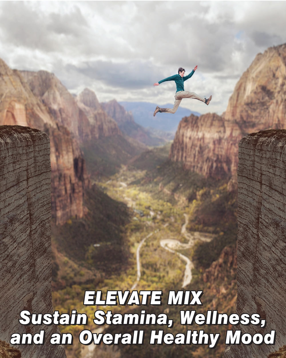 The One Pill Elevate Mix vegan icon on label highlights plant-based formulation option.