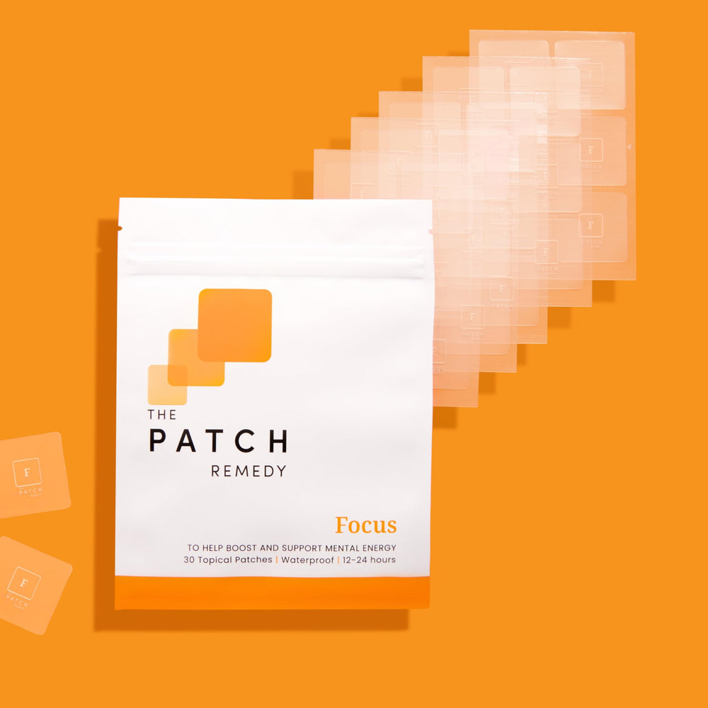 The Patch Remedy easy-to-use patch being peeled and applied on skin.