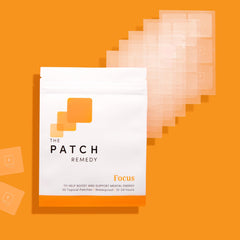 The Patch Remedy easy-to-use patch being peeled and applied on skin.