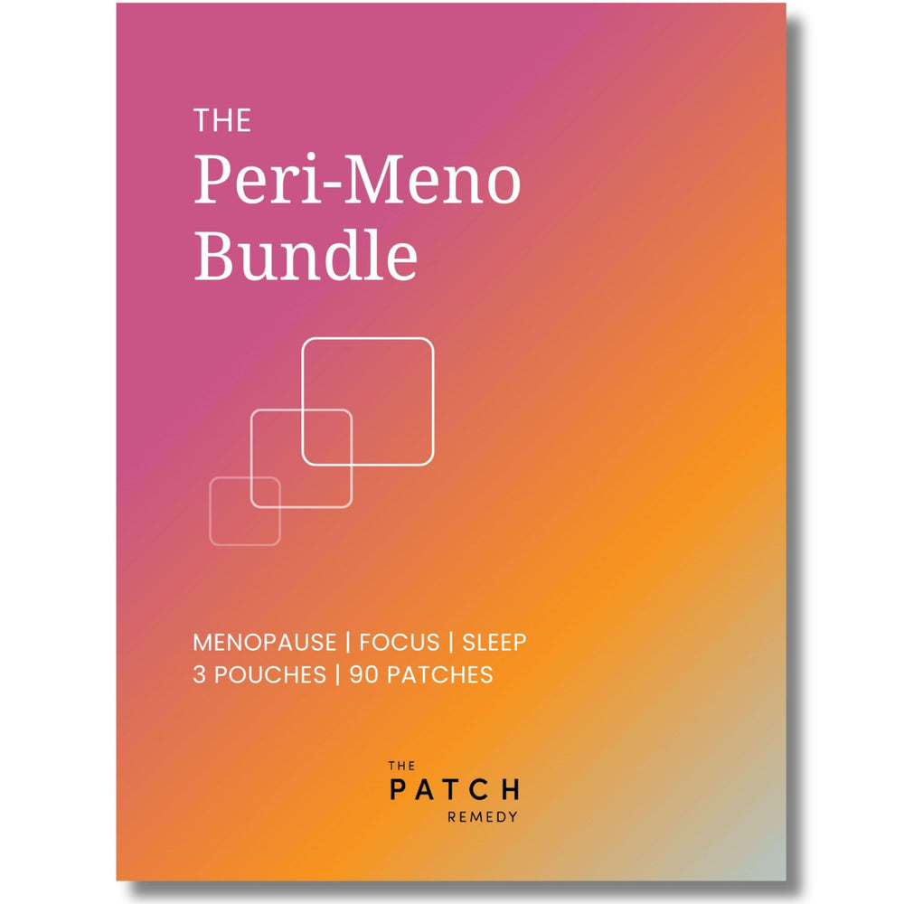 The Patch Remedy peri-menopause patches kit for natural symptom support and discreet daily wear.