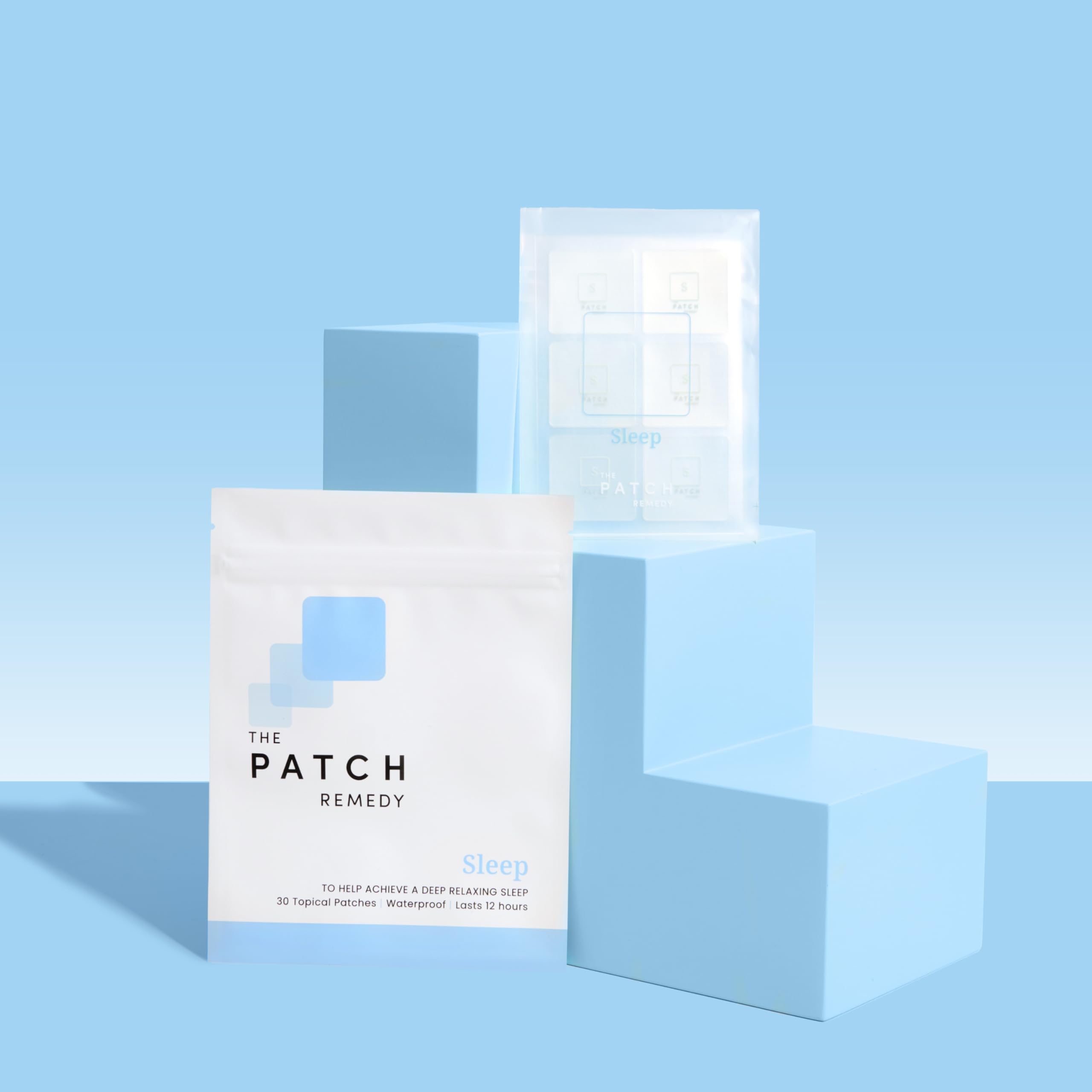 Waterproof patch visible on skin illustrating all-day wear without worry.