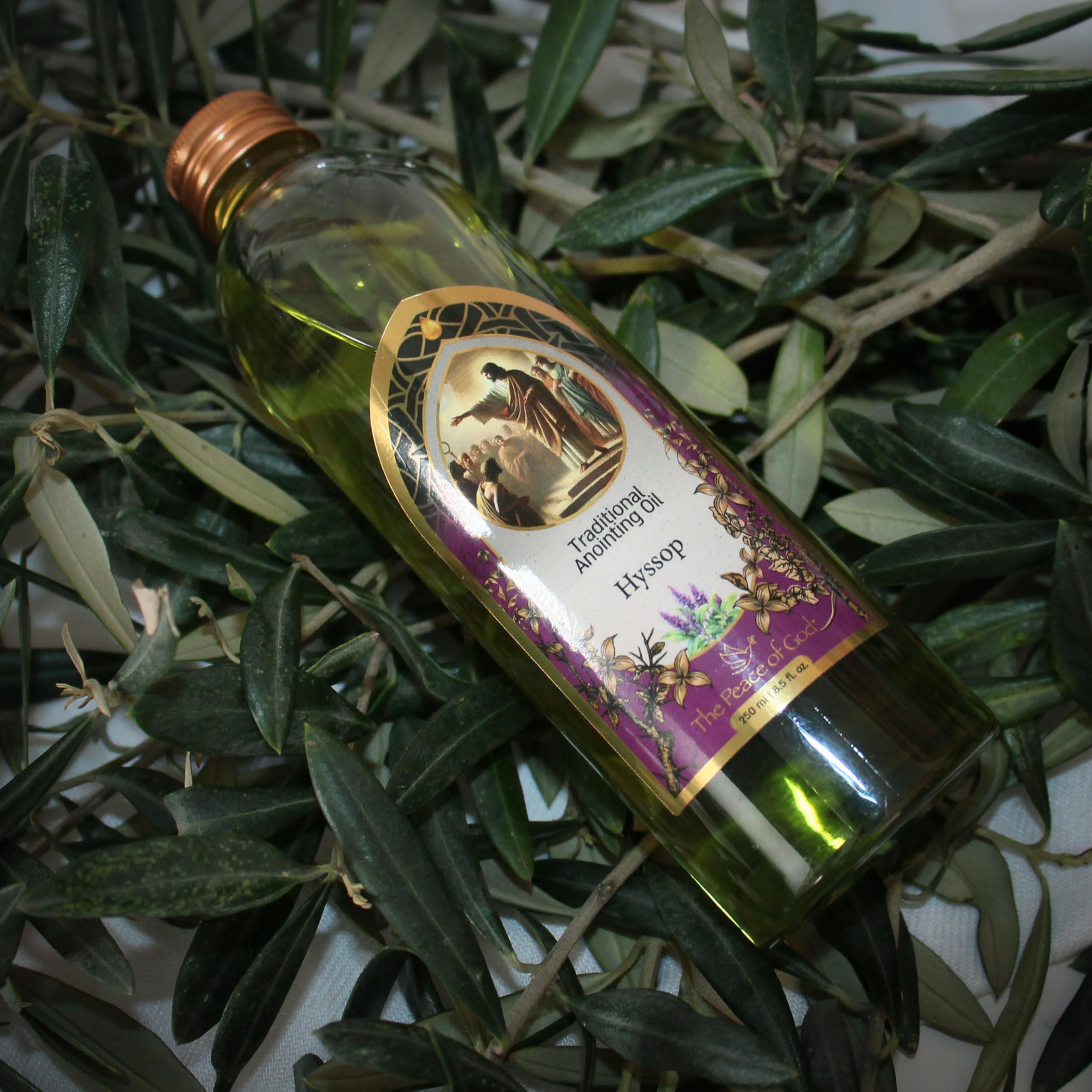The Peace of God Hyssop oil aroma with earthy and warm notes.