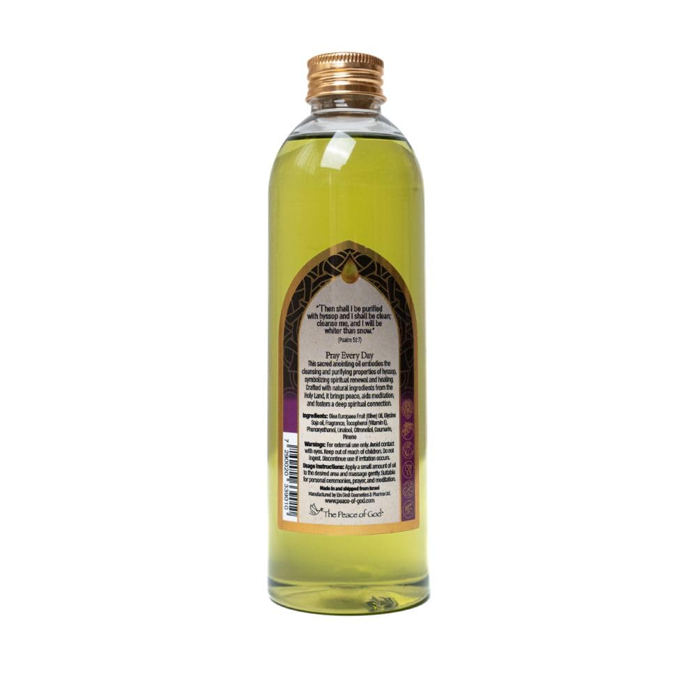 The Peace of God Hyssop oil suited for church ceremonies and daily devotion.