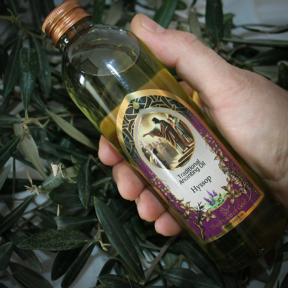 The Peace of God Hyssop oil during prayer and meditation in sacred spaces.