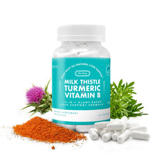 The Plug Liver Cleanse milk thistle bottle supports daily energy balance.