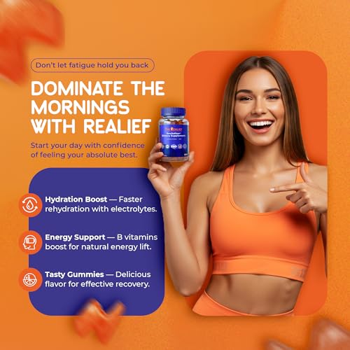 The Realief post party gummies serving pack demonstrates convenient, on-the-go wellness