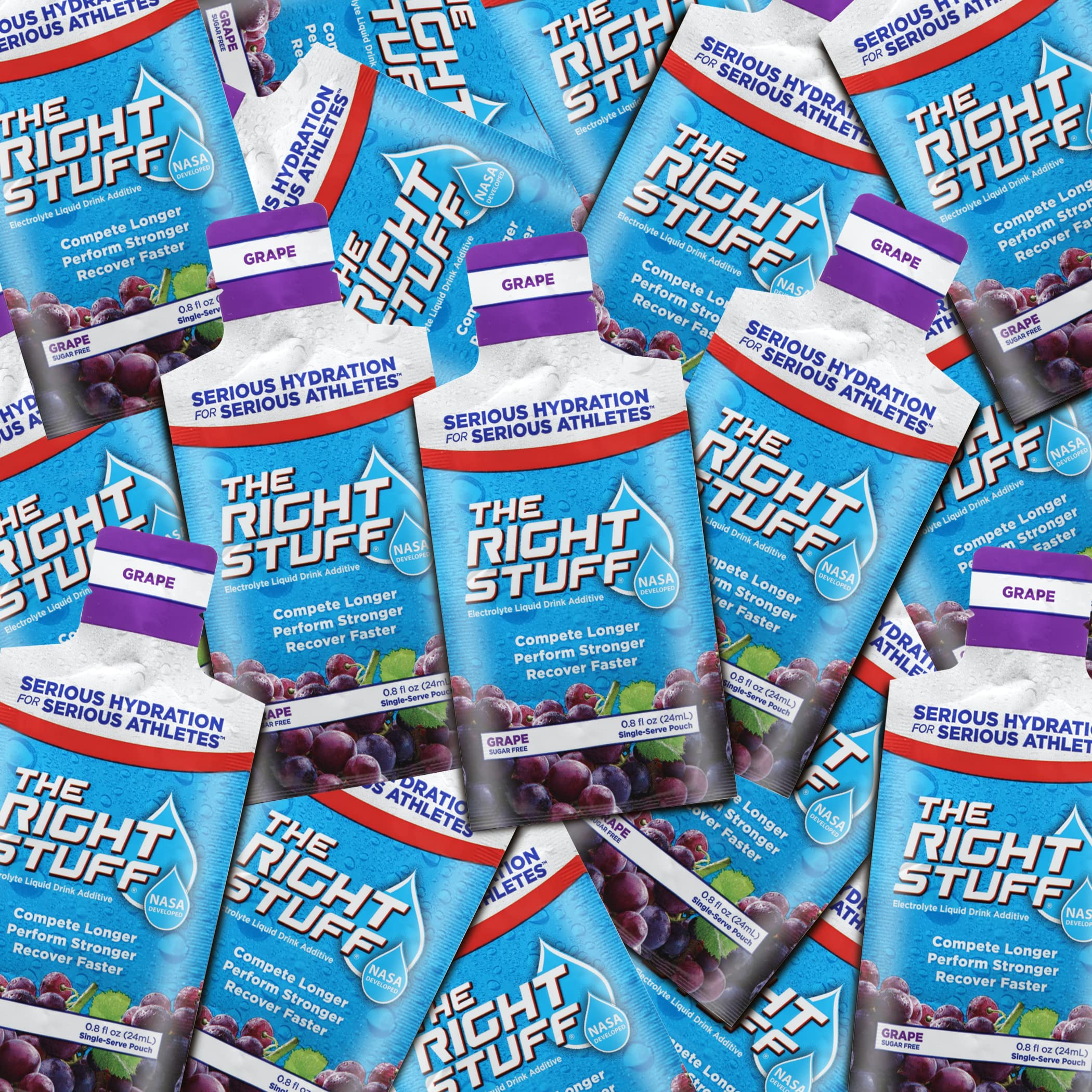 The Right Stuff grape pour-glass scene shows easy dose for activity.