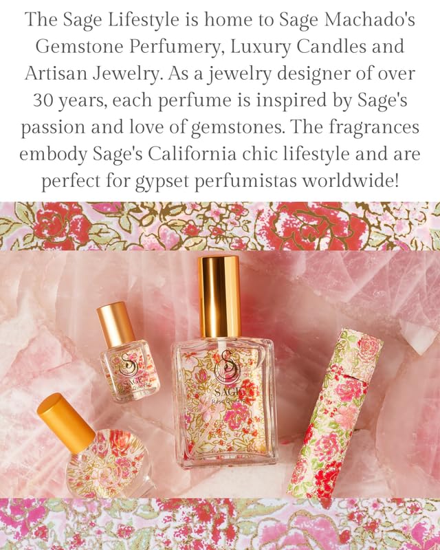 The Sage Lifestyle Rose Quartz Roll On skin-friendly formula for sensitive skin.
