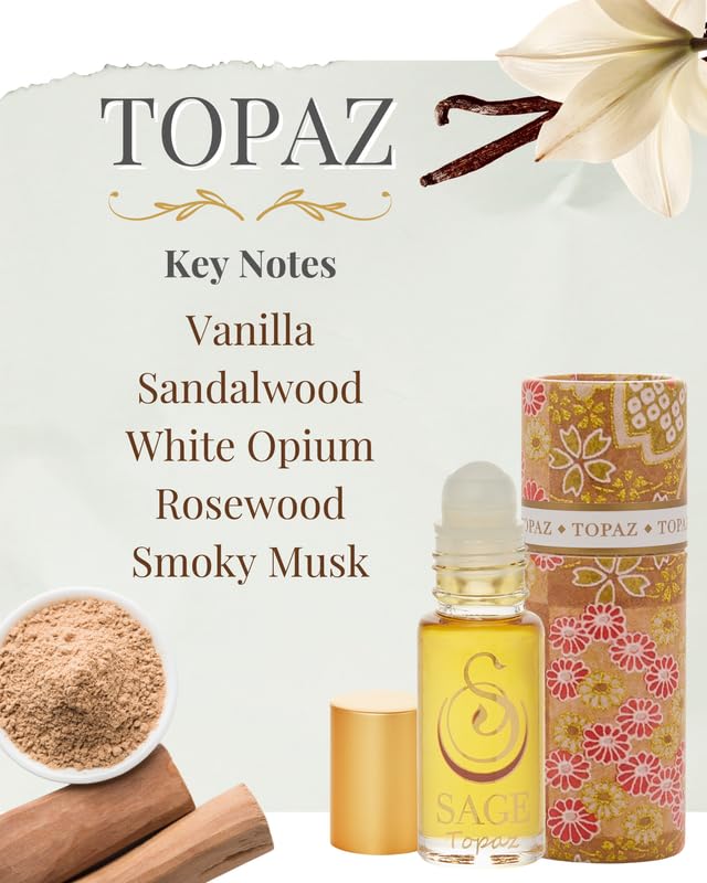 The Sage Lifestyle Topaz roll-on applies smoothly for all-day warmth.