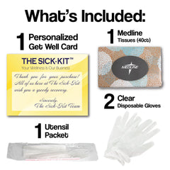 The Sick-Kit presentation on a tidy desk promotes calm self-care routines