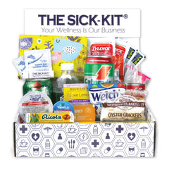 The Sick-Kit front view of the all-in-one wellness box for recovery and comfort