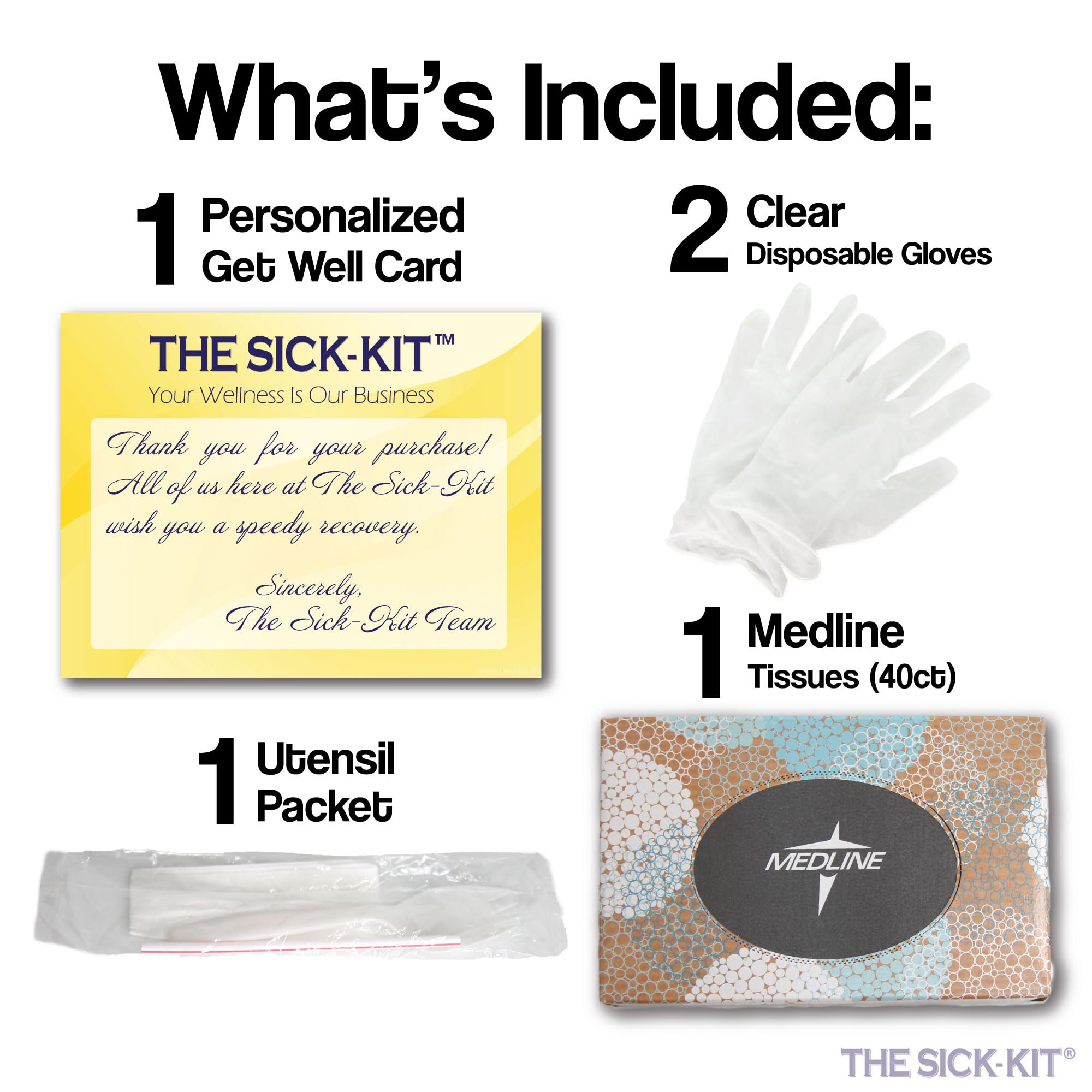 The SICK-KIT tissues for nasal comfort during cold days.