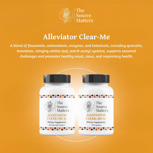 Closeup of Clear-Me SR capsules highlighting compact daily support