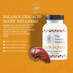 The Source Matters Equal uric acid capsules ready for daily use supporting convenient wellness.