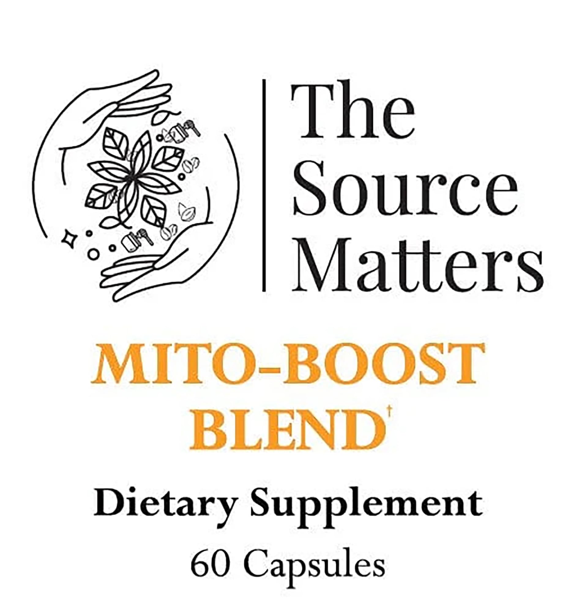 The Source Matters Mito-Boost daily nutrition bottle emphasizes micronutrient support.