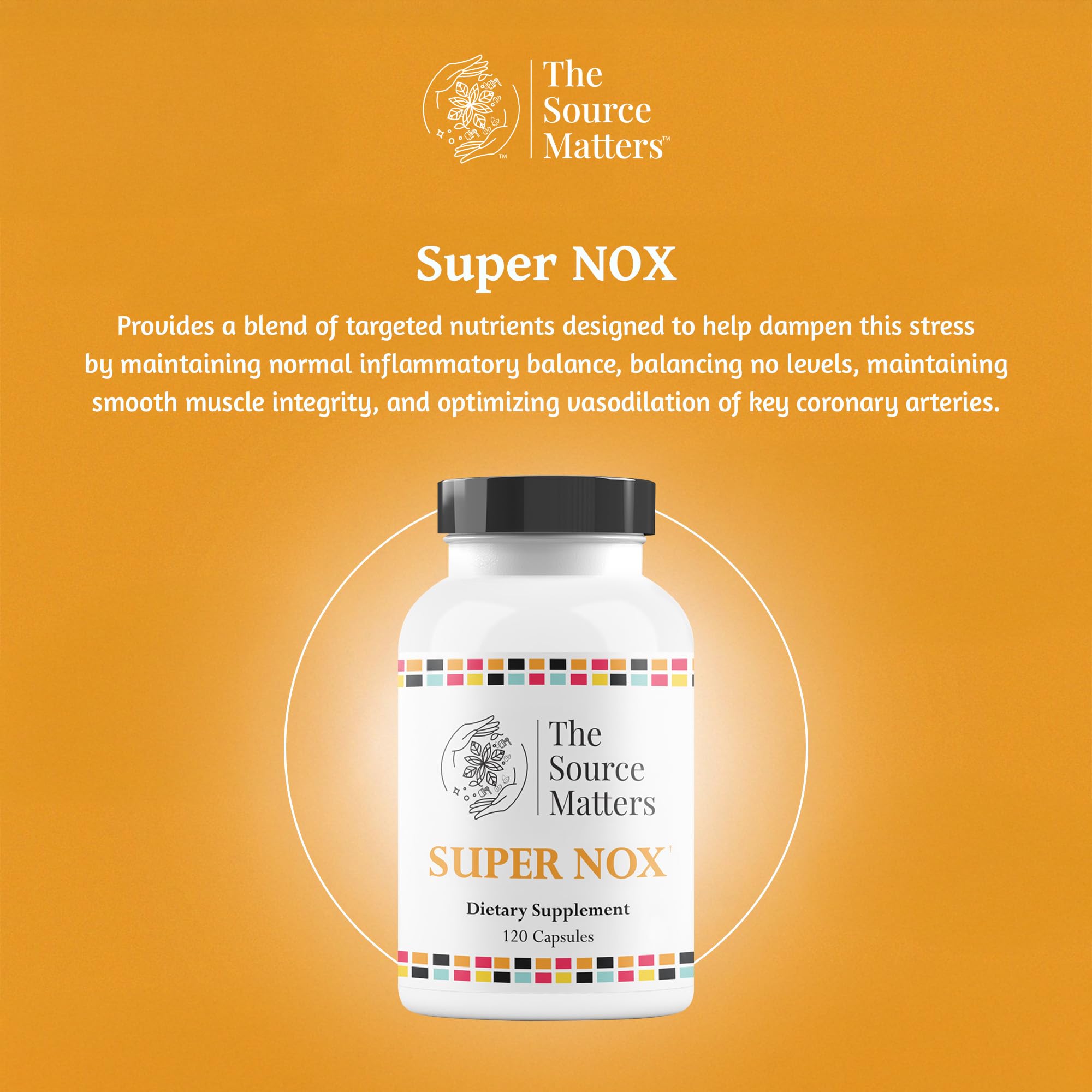 Daily use scene showing four capsules as part of routine for circulatory wellness.