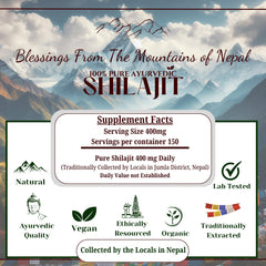 The Swayambhu Shilajit resin hand-harvested reflects artisanal care for authentic Himalayan nutrition.
