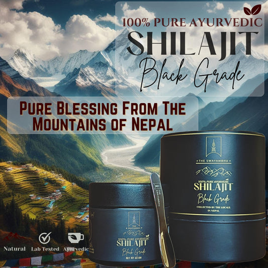 The Swayambhu Shilajit resin honey-infused offers smoother taste and sustained energy support.