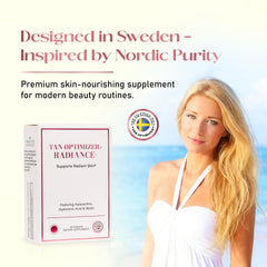 The Swedish Diet Tan Optimizer Radiance+ is allergen-free, suitable for sensitive routines.