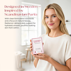 The Swedish Diet Tan Optimizer Radiance+ is a sugar-free, clean formula.