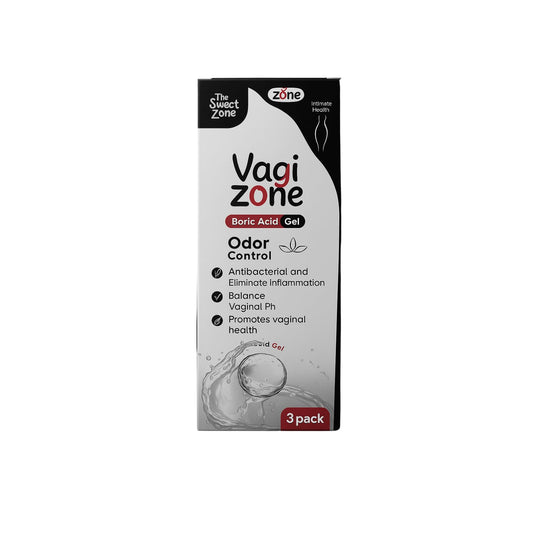The Sweet Zone Vagizone intimate gel bottle for on-the-go freshness and comfort