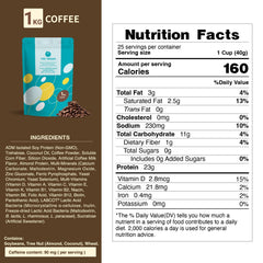 THE VEGAN latte mix blends smoothly into coffee