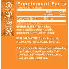 The Vitamin Shoppe CoQ-10 200mg packaging highlighting quality and daily use.