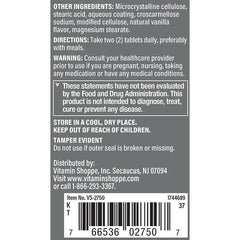 The Vitamin Shoppe Ultimate Man Multivitamin tablets pouring from bottle for easy daily intake