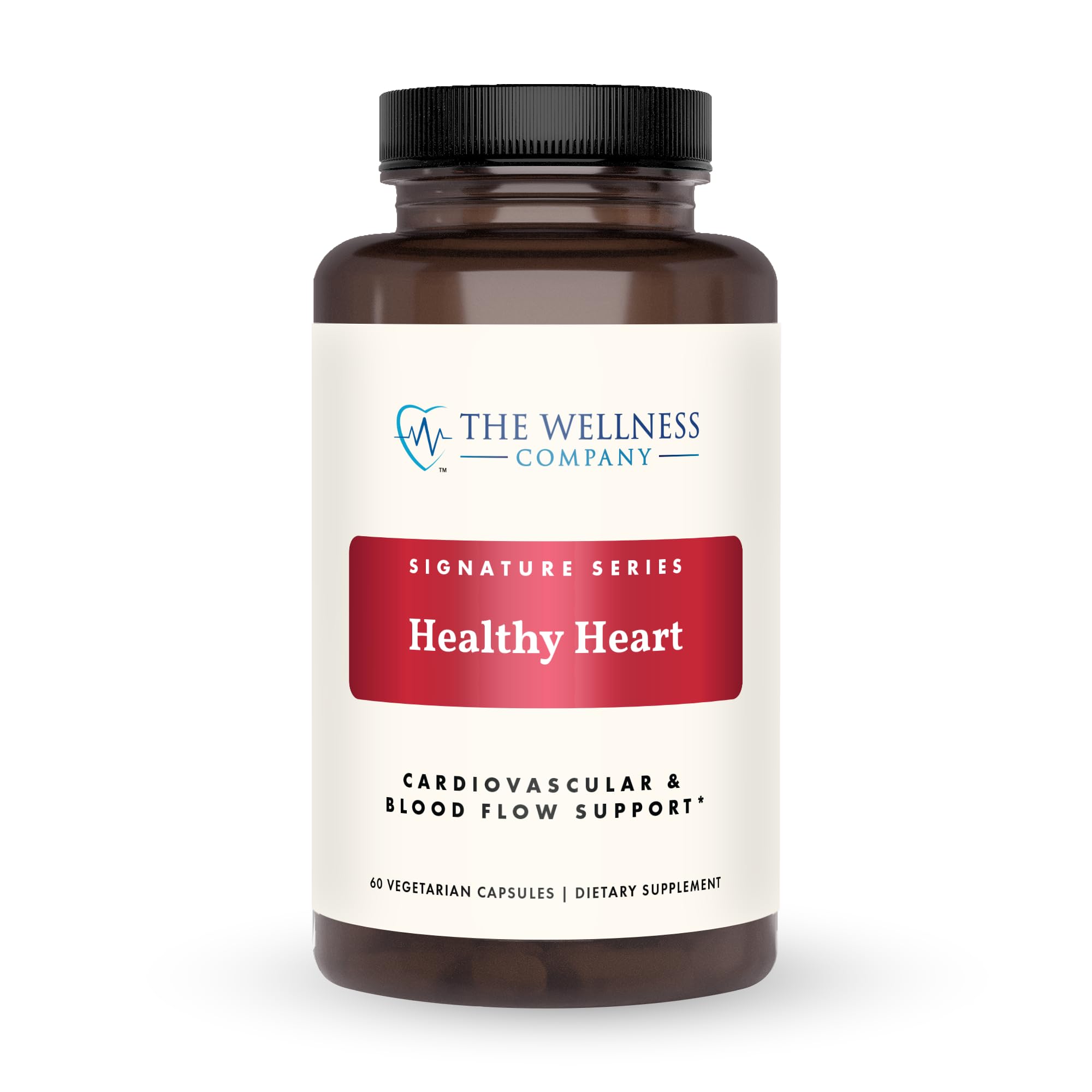 The Wellness Company Healthy Heart bottle front for daily cardiovascular support.