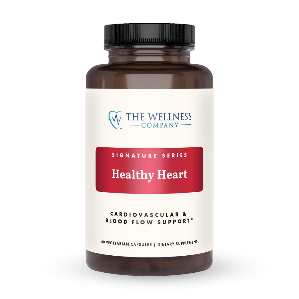The Wellness Company Healthy Heart bottle front for daily cardiovascular support.