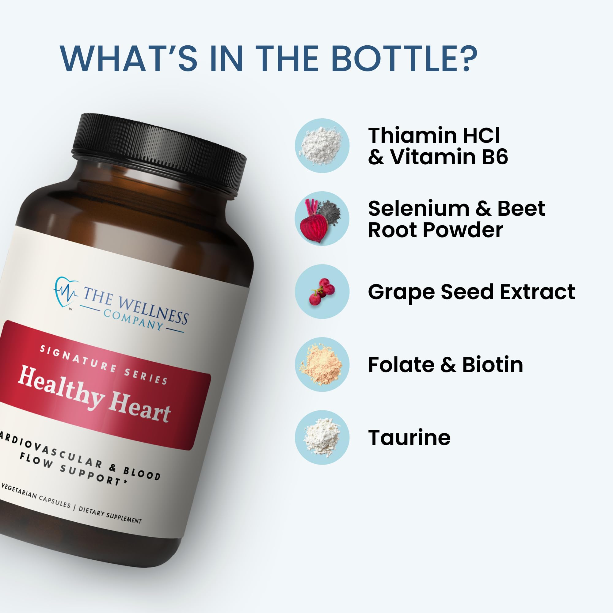 The Wellness Company Healthy Heart packaging hero communicates a science-backed wellness approach.