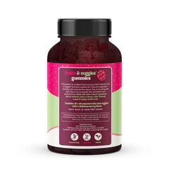 The Wellness Company Kids Naturals gummies closeup highlights the natural berry flavor without artificial colors.