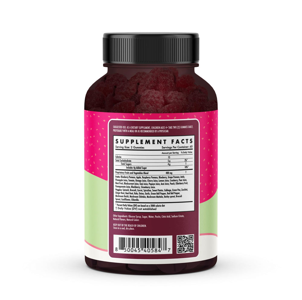 The Wellness Company Kids Naturals gummies mixed-berry image communicates a tasty, kid-approved snack option.