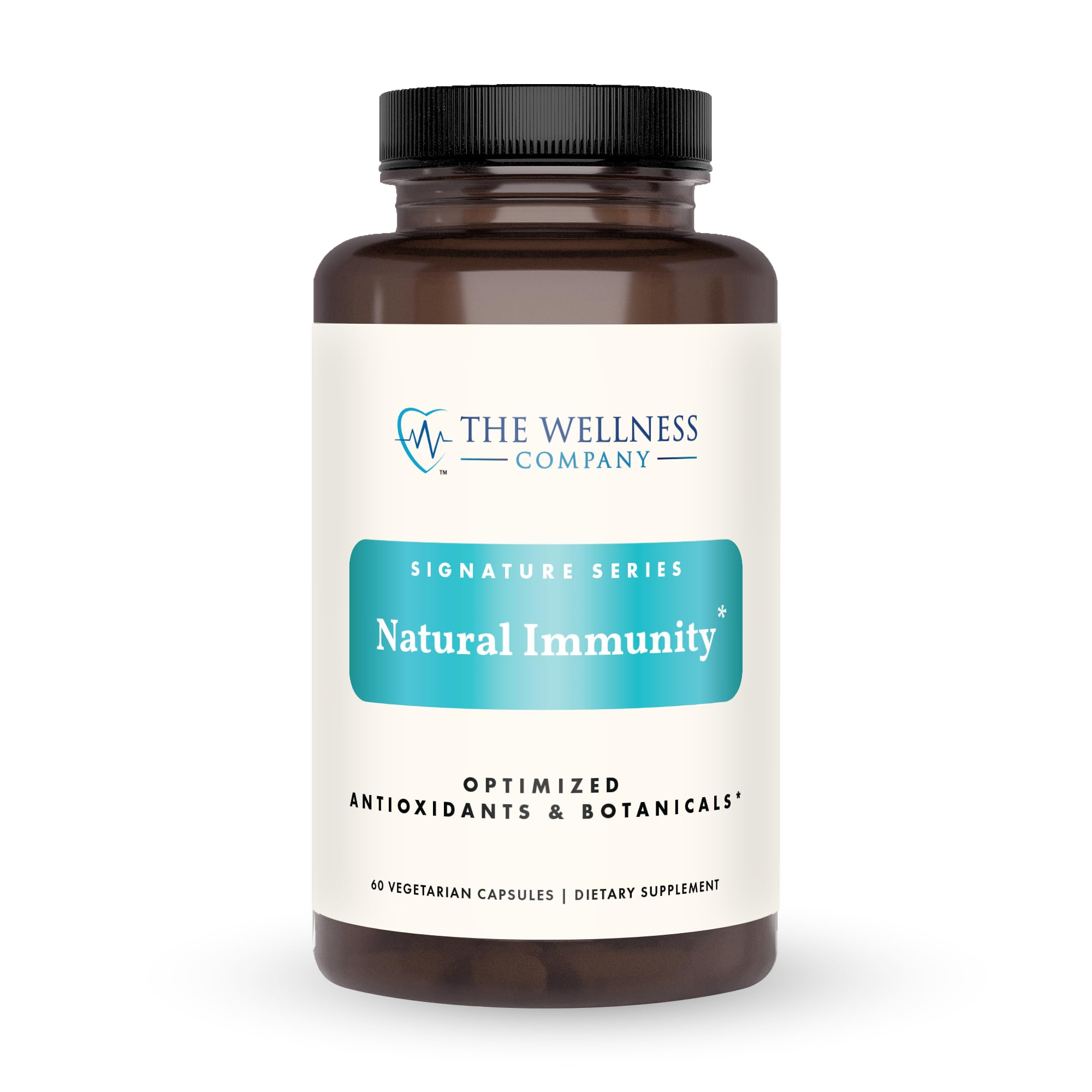 The Wellness Company Natural Immunity bottle with 60 capsules for daily immune balance.