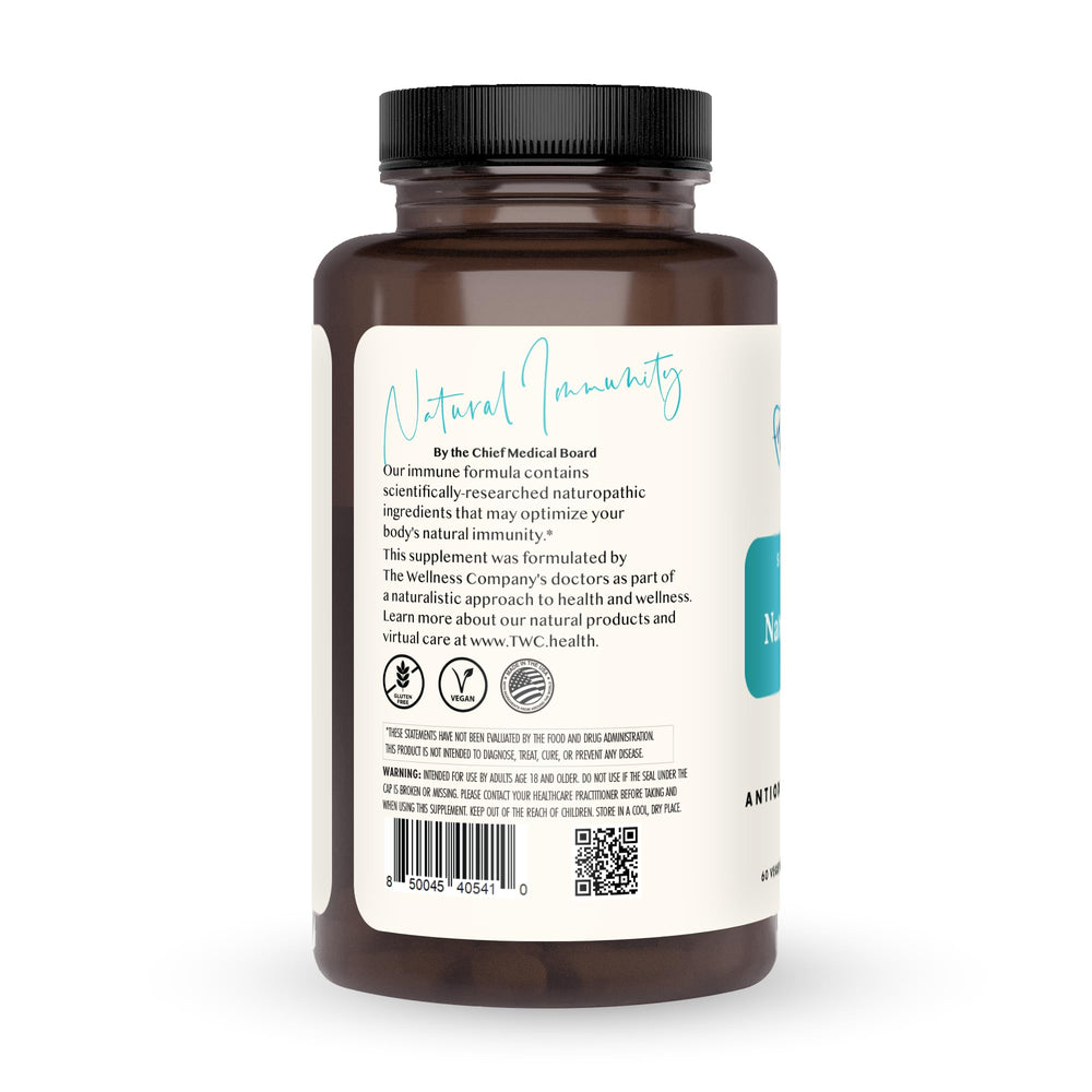 Natural Immunity capsules arranged for convenient daily dosing by The Wellness Company.