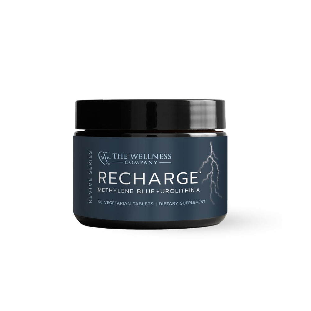 The Wellness Company Recharge bottle for daily cognitive support