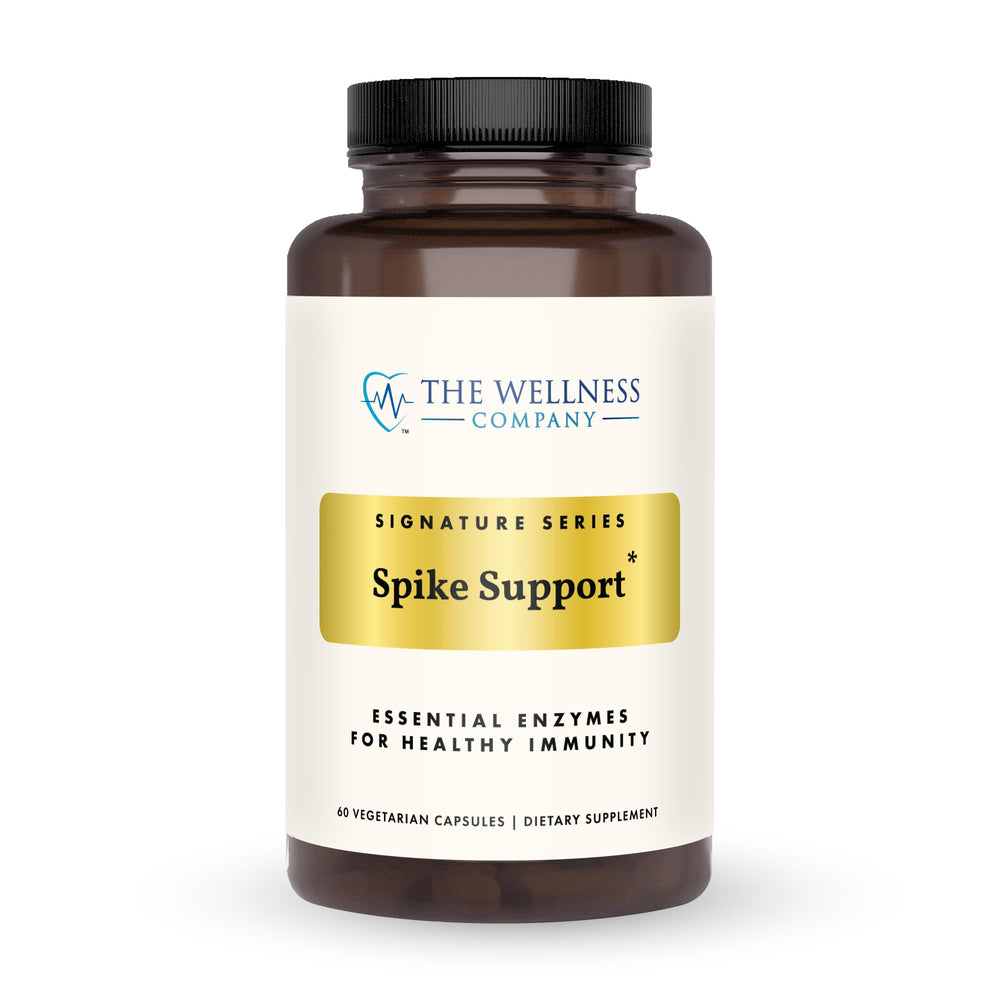 The Wellness Company Spike Support bottle front view highlighting detox potential