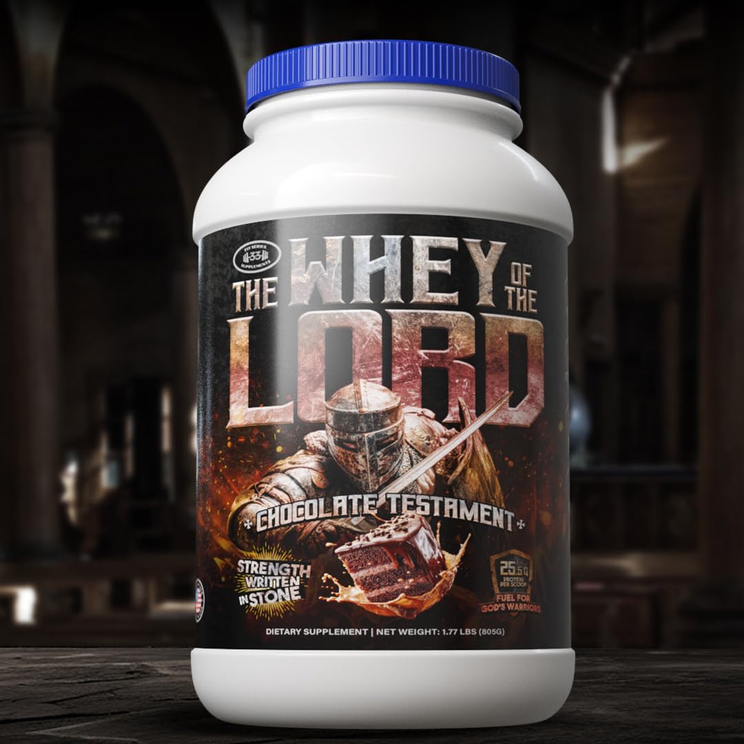 The Whey of The Lord nutrient panel graphic explains amino acid support for recovery.