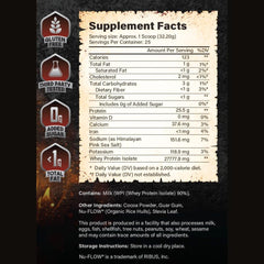 The Whey of The Lord chocolate testament pour demonstrates smooth mixing in a glass.