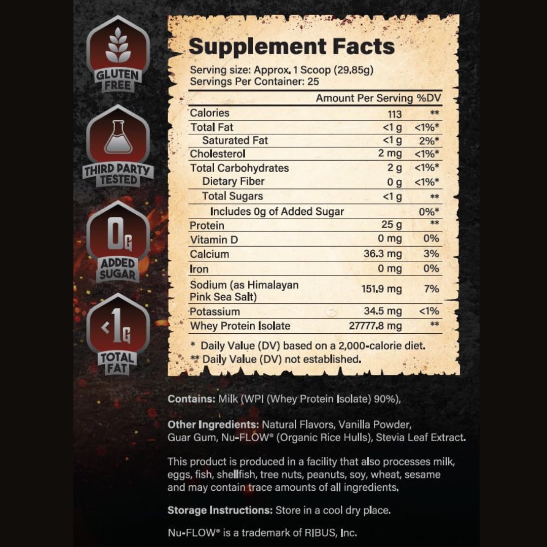 The Whey of The Lord Heaven's Cream protein scoop enables precise workout portions.