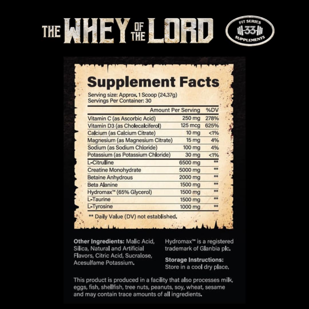 The Whey of The Lord Righteous Rage mixing shaker for easy prep and pump-focused performance.