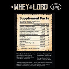 The Whey of The Lord Righteous Rage mixing shaker for easy prep and pump-focused performance.